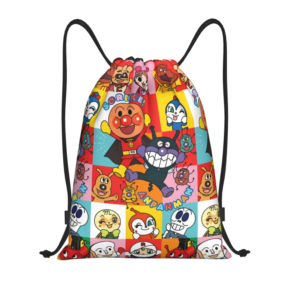 

Сумка на шнурке A-Anpanmanes Bread Movie для женщин и мужчин, портативный спортивный рюкзак для тренировок