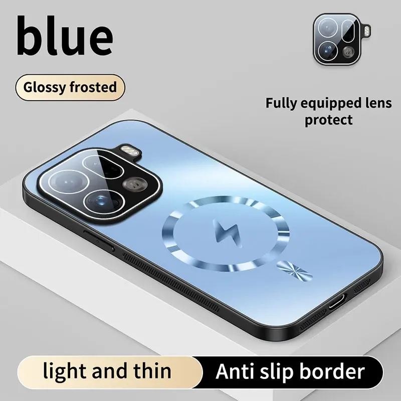 حافظة لهاتف OPPO Find X9 Pro جديدة AG غير لامعة Lightning غلاف صلب مغناطيسي مضاد للسقوط لهاتف OPPO Find X9 ممتص للصدمات Funda