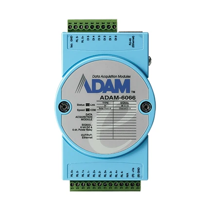 

Taiwan Advantech ADAM-6066 Digital Input Power Relay Module 2.5W 24Vdc for over 2 Amps Applications