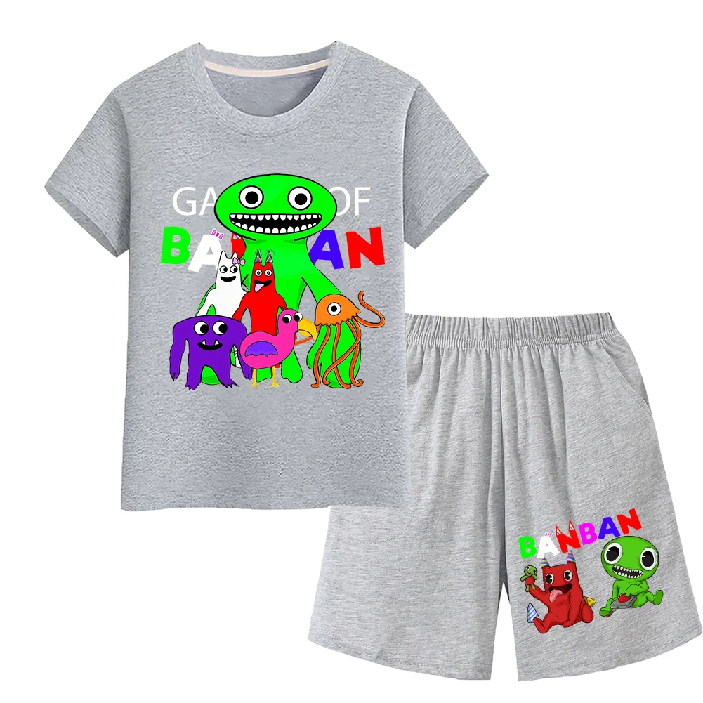 Kids Garden of Banban Clothes Children Short Sleeve T-shirt Shorts 2pcs SportSuit Toddler Girls Outfits Boy Leisure Pajamas Set