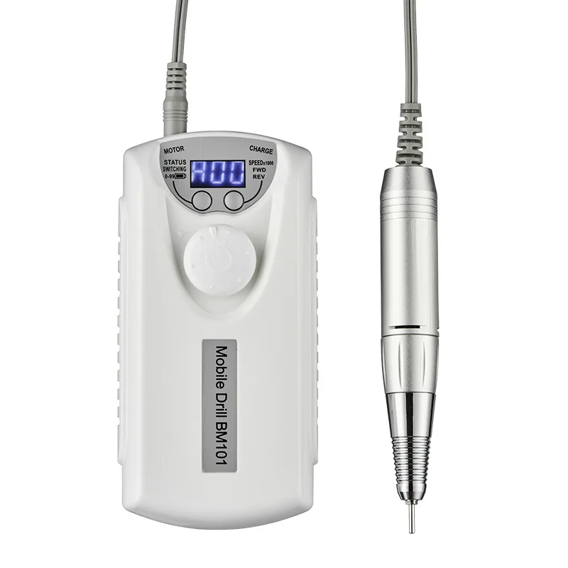 ที่กรอเล็บไร้สายสำหรับหัวเจียรเล็บเสียงรบกวนต่ำแบบชาร์จไฟได้ kikir Kuku elektrik เครื่องเป่าเล็บ30000รอบต่อนาที