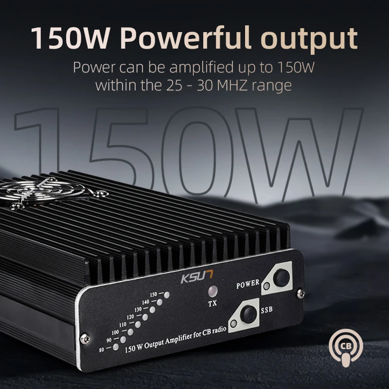 KSUN CB-P150 CB Radio Amplifier SSB Radio Power Amplifier With 80W-150W High Power