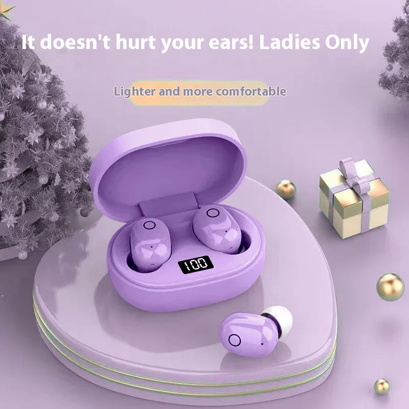 Xiaomi H15 Earphone Bluetooth Nirkabel HIFI Tahan Air Pengurang Kebisingan Tampilan Digital Earphone Bluetooth untuk Berlari