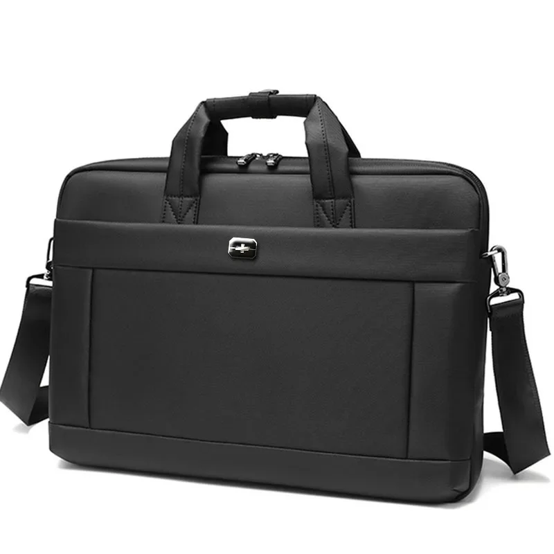 Maletín Oxford de alta calidad para hombre, bolso de mano de gran capacidad para negocios, 15,6 pulgadas, para ordenador portátil y oficina