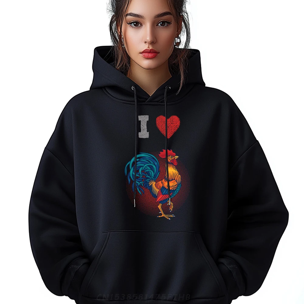 

Funny Chicken Shirtsi Love Chickens Cock Round Neck Hoodies Valentine Day Hoodies Long Sleeve Gift Idea Hip Hop Normal Hoodies