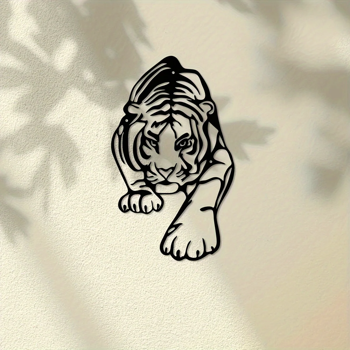 Durable Iron Tiger Sculpture for Indoor & Outdoor Decor