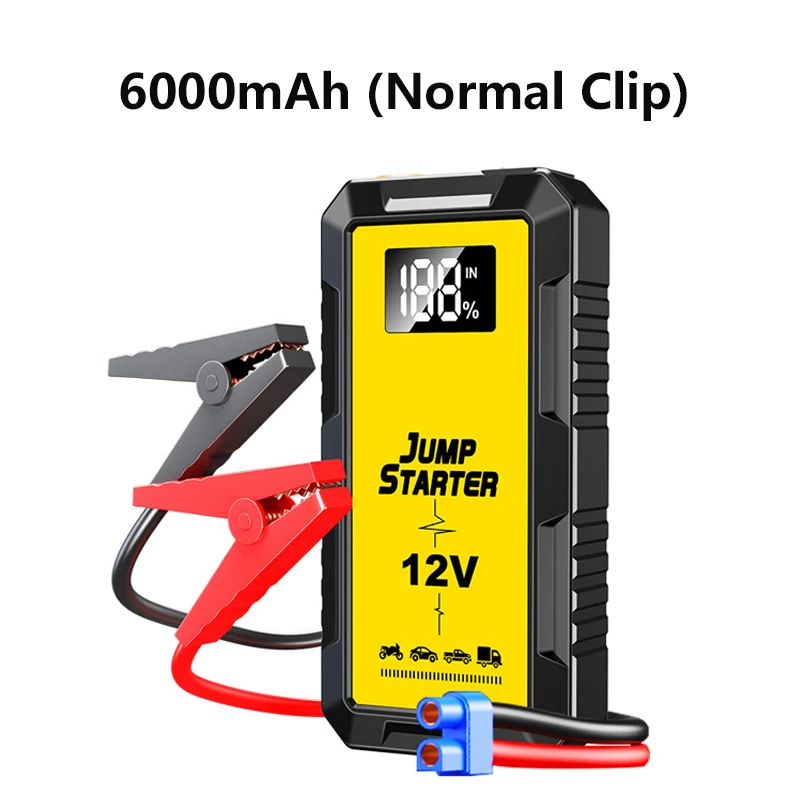 Car Start Power Bank 16000mAh Jump Starter Car Booster External Battery 12V Starting Device for Petrol Diesel Vehicle Powerbank