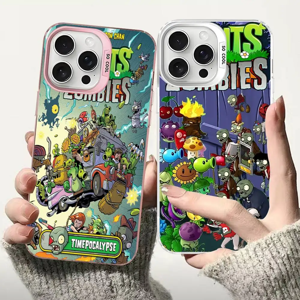 

P-Plants Vs Z-Zombies GAME Phone Case For iPhone 17 16 15 14 13 12 11 Pro MAX Matte Shockproof Back Anti Fall Matte Cover