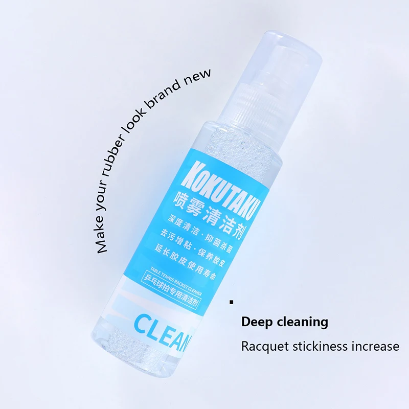 Racket Rubber Cleaner Table Tennis Bat Cleaner Table Tennis Bats Maintenance Protection 110ml Spray Agent Bottle