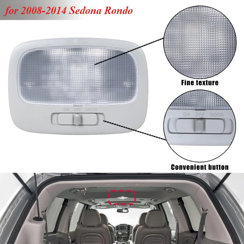 

928704D500QW Interior Overhead Room Lamp Gray For KIA SEDONA 2008-2015 928704D500 92870-4D500QW 92870-4D500