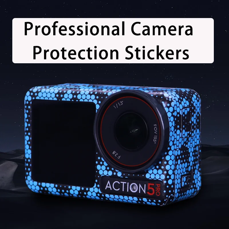 DJI 액션 5Pro 용 스포츠 카메라 프레임 스티커, 스크래치 방지 보호 필름, 개성 데칼 스킨, 오스모 액션 5PRO 개조 키트