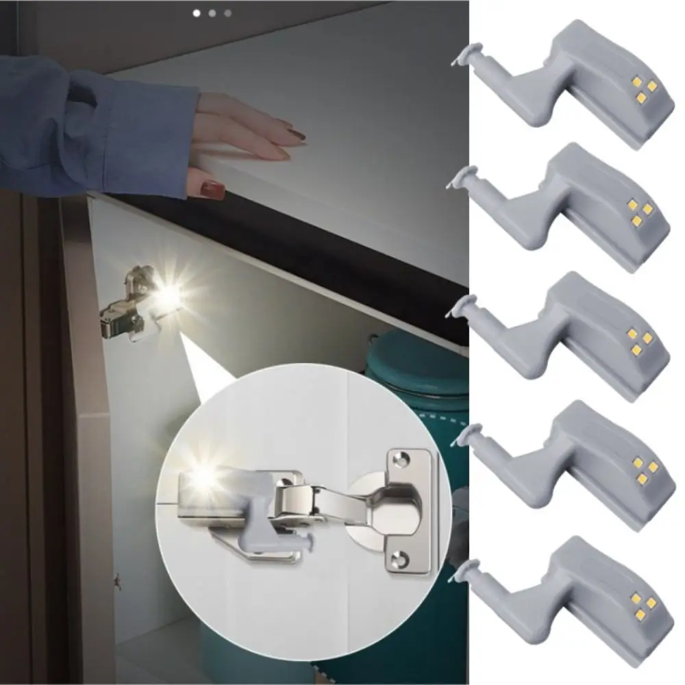 

5Pcs/Set 3 LED Kitchen Cupboard Lights Warm/Cool White Auto Sensor On/Off Cupboard Sensor Lights Universal Cabinet Lights