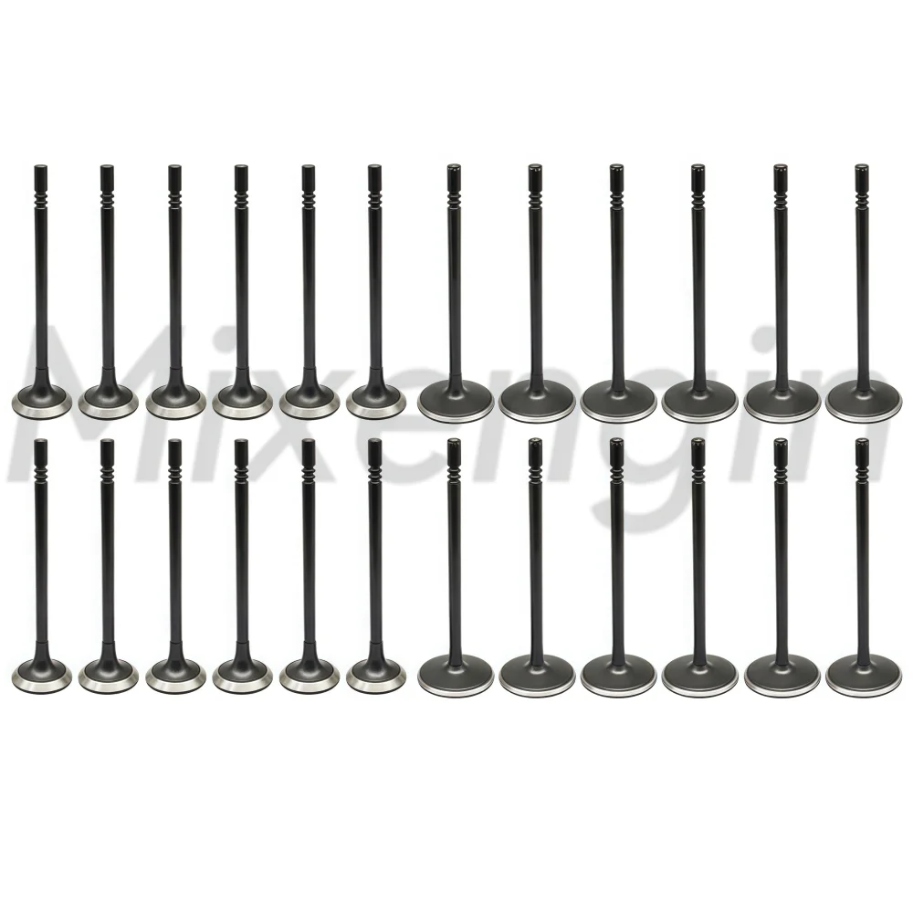 24 قطعة أجزاء المحرك كمية مجموعة صمامات العادم صالح 3.6 L V6 GAS ERB جيب دودج كرايسلر رام بروماستر 1500 2500 3500 3.6L 11-24