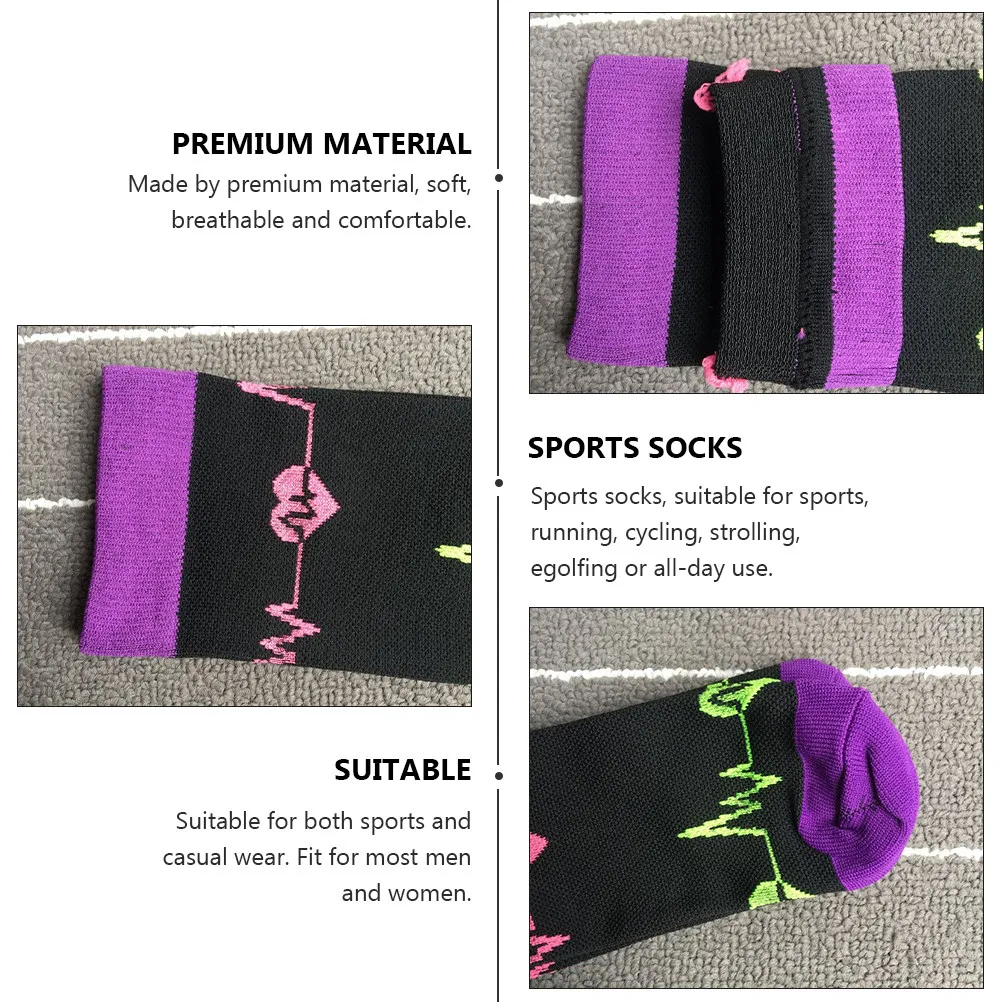 

1 Pair Compression Socks Socks Knees High Breathable Athletic Stockings Running Cycling Hiking Outdoor Use