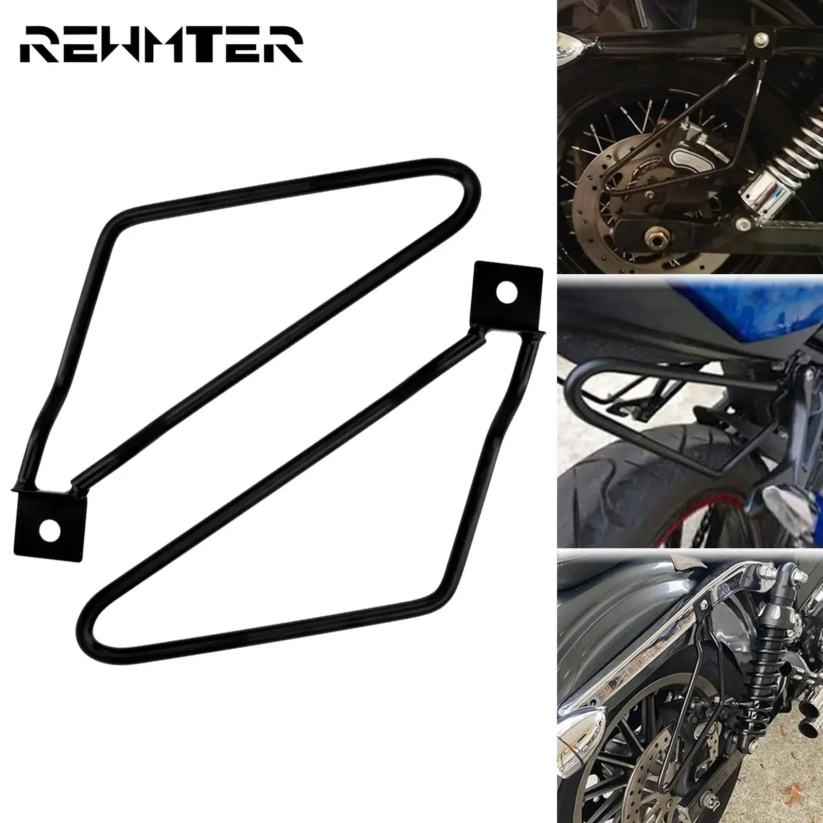 

Motorcycle Support Brackets Set Saddlebag Frame Mount Brackets Kit For Harley Dyna Fat Bob Street Bob FXDB Sportster XL 883 Iron