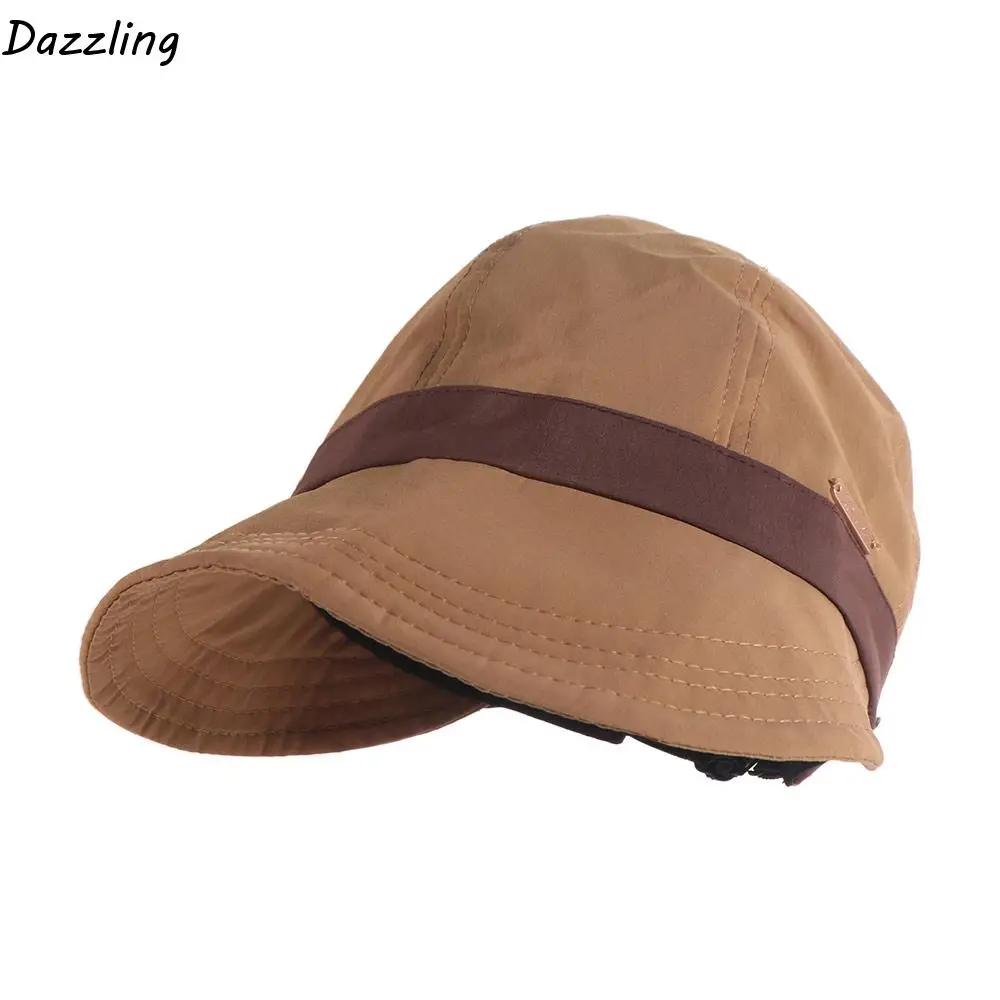 بلغت ذروتها قبعة عادية واسعة حافة قبعة الشمس تنفس ظلة في الهواء الطلق قبعة للشاطئ يند برهان مع قناع هوك منقار البط قبعة الصيد