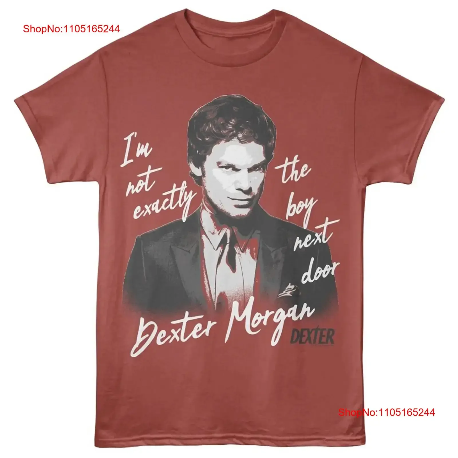 

Футболка DEXTER MORGAN НЕ ЭКСТРАТОРНО ТВ-шоу, новая мужская лицензированная терракотовая хлопковая винтажная стираная уличная одежда, универсальная стильная