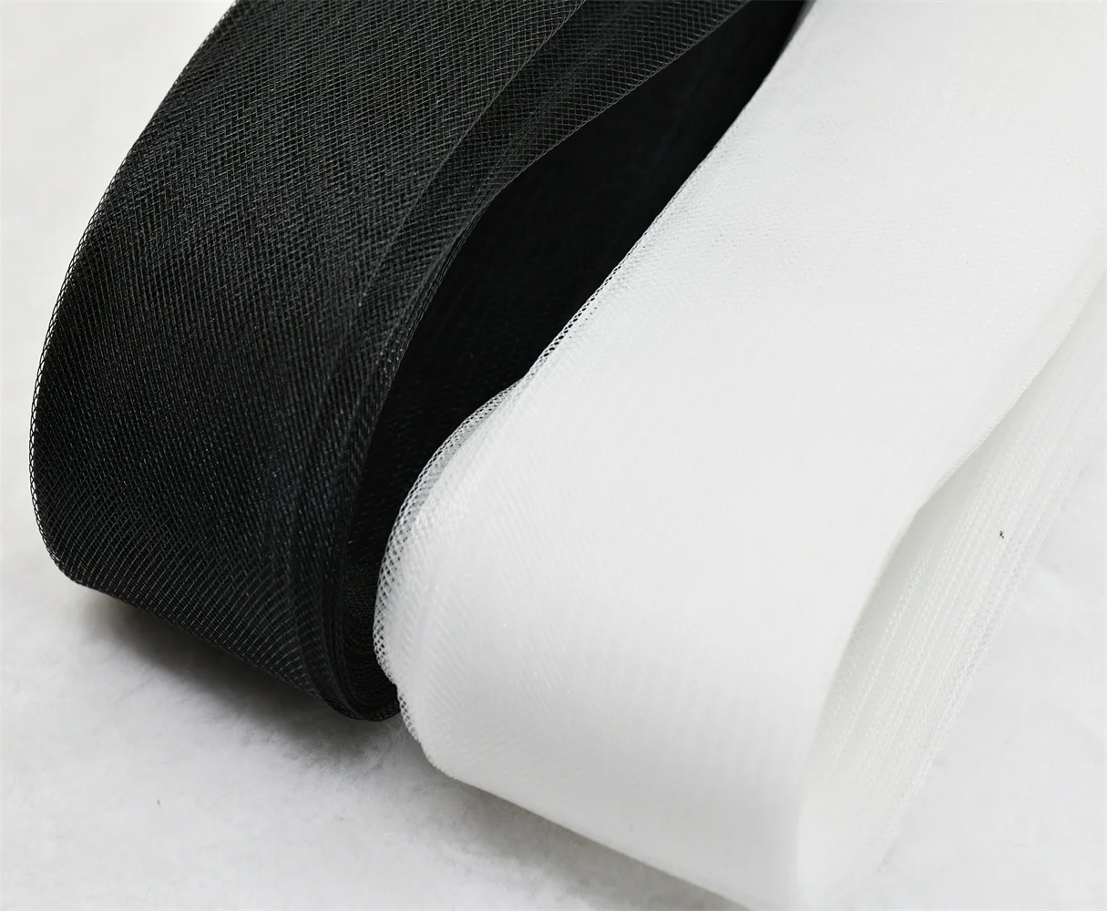 white Black Hadr stiff Horsehair Crinoline for girl dress skirt crafts costume DIY 5cm 6cm 10cm 16cm