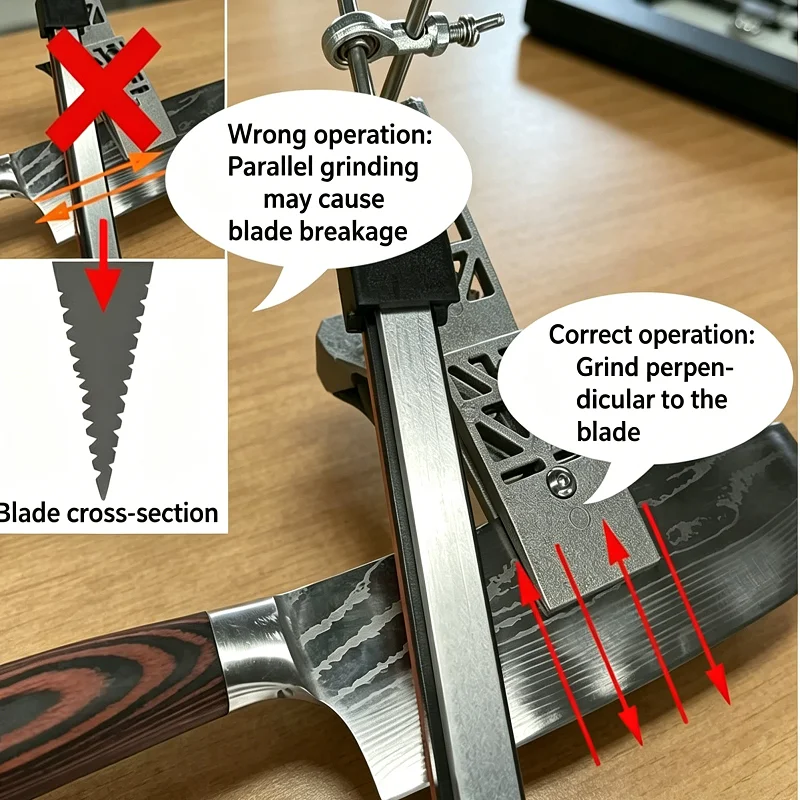 

Professional Fixed Angle Sharpener, Kitchen Knife Sharpening Tool Set