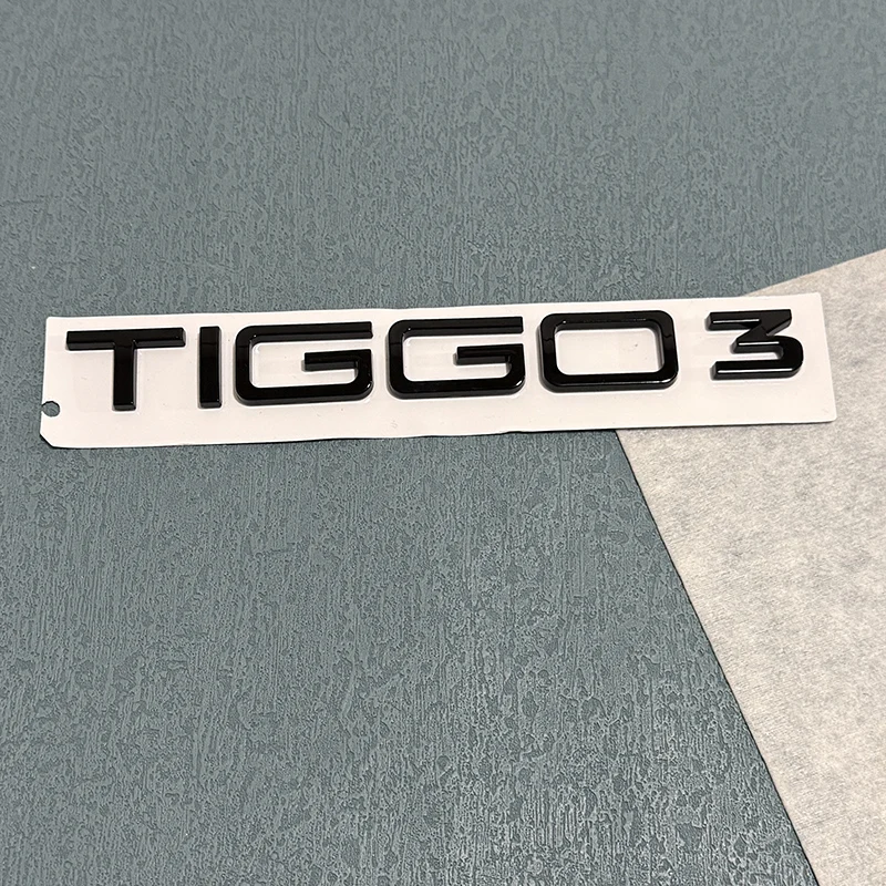 Car ABS Rear Trunk Words Letters Logo Badge Emblem Decals Sticker For CHERY TIGGO 3 4 5 7 8 PRO 3X 5X 8L 2005-2025 Accessories