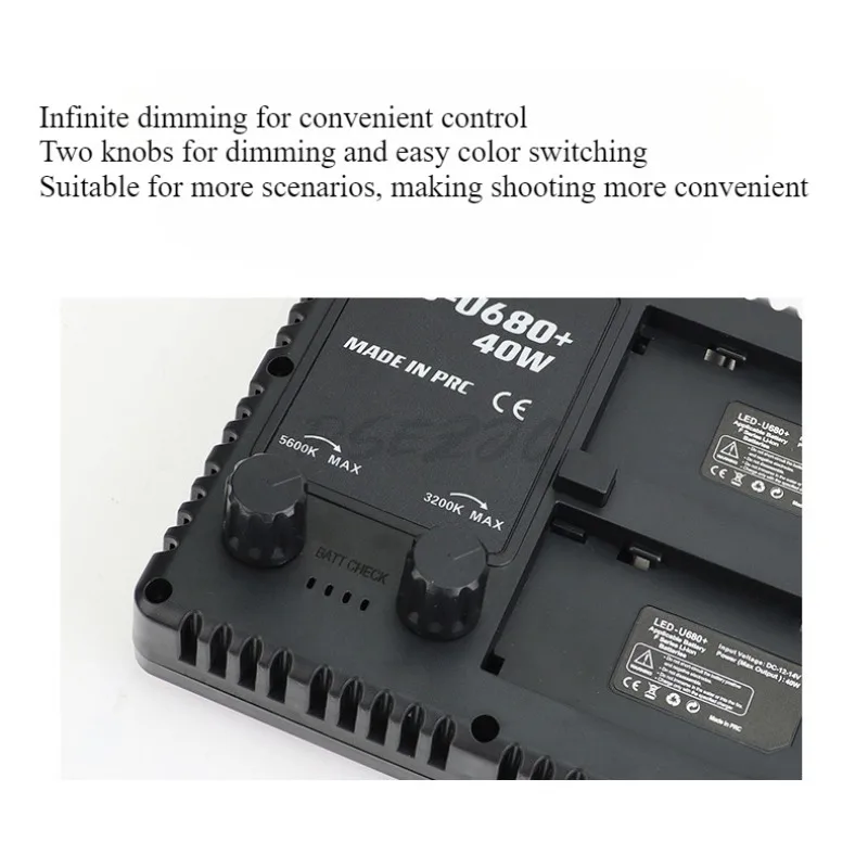 Portable U680 Selfie Light, Rechargeable LED880 for Outdoor Photography