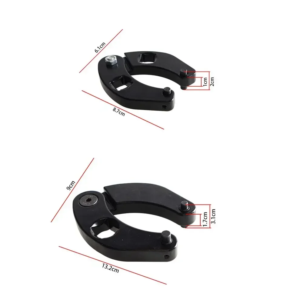 고품질 금속 조절식 글랜드 너트 스패너 렌치 도구 세트 2개 (유압 실린더용) 1266 대형 & 7463 소형 XLB-1046A