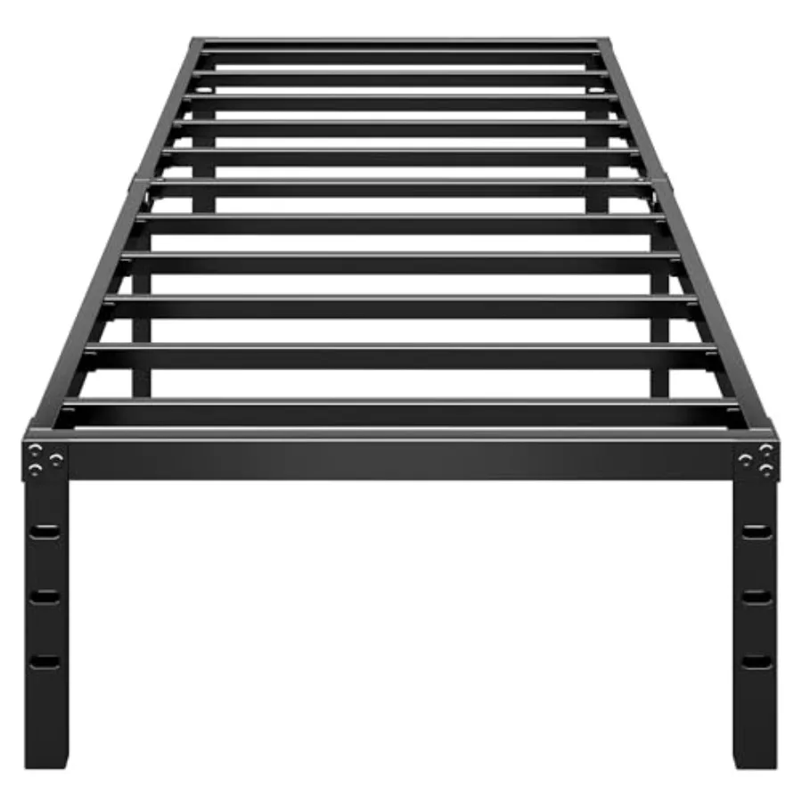 

Metal Platform Bed Frame TallNo Box Spring Needed Size Bed with Heavy Duty Strong Support Slats Easy to Assemble Black