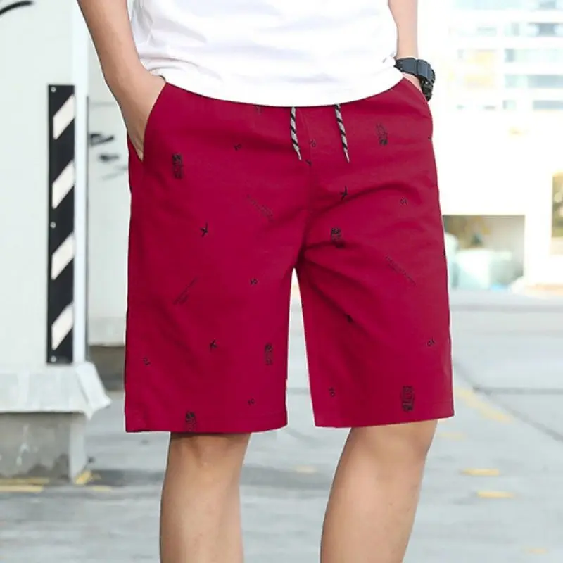 

Мужские хлопковые шорты для дома на шнурке, маленькие размеры, мужские шорты в корейском стиле, модные оптом, повседневные летние роскошные тонкие Y2k