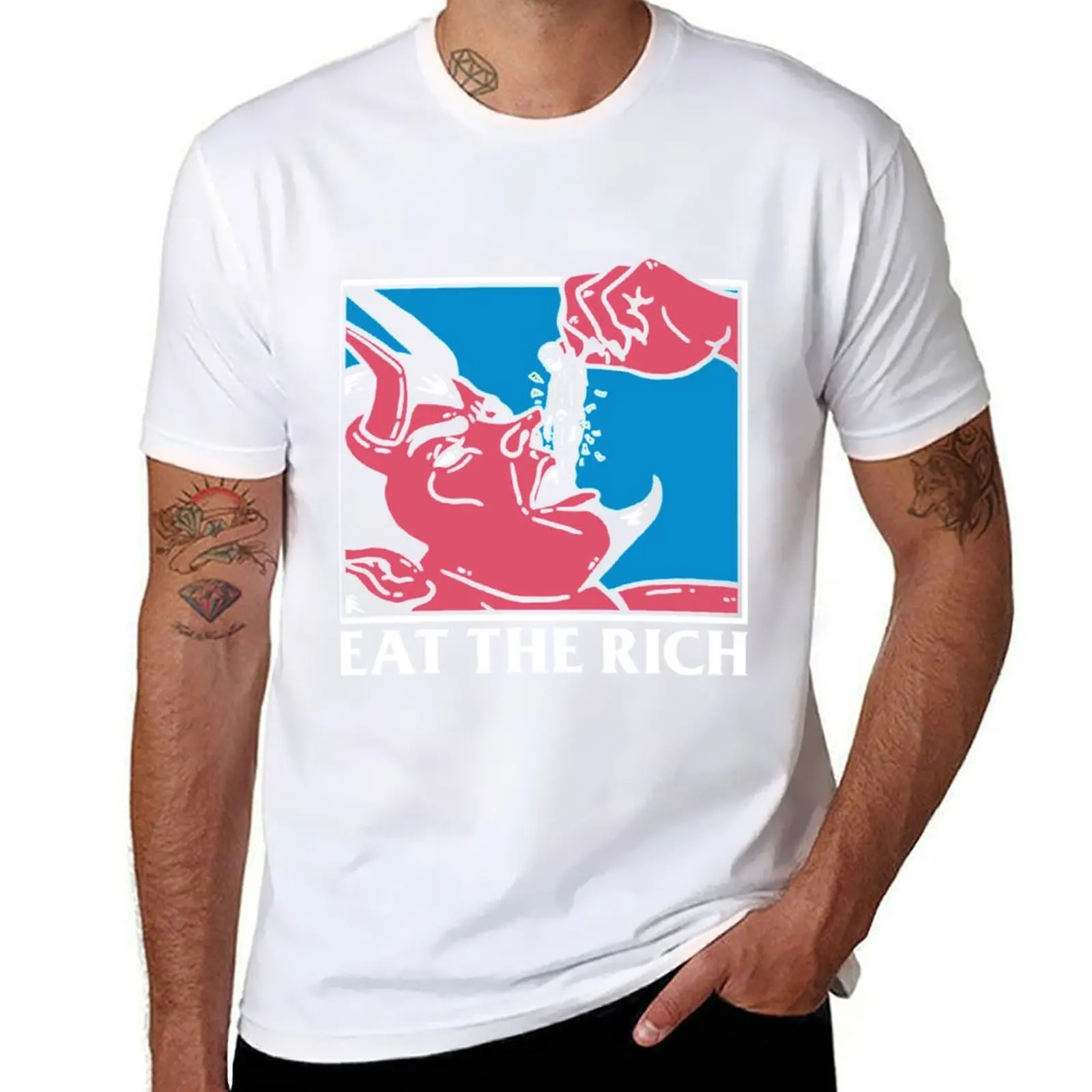 

Eat The Rich T-Shirt t shirts for man graphic vintage man t shirt summer T-Shirt