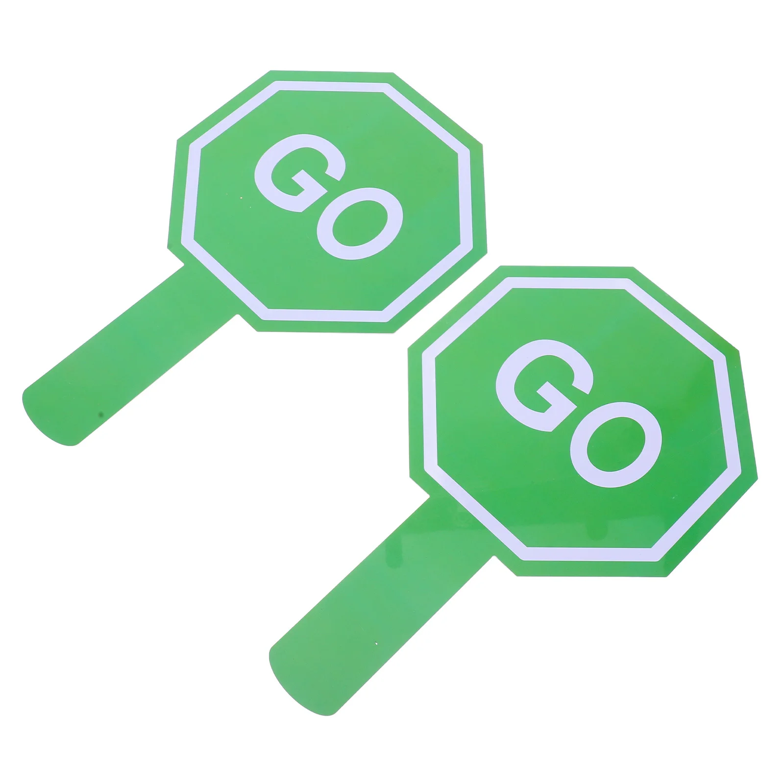 2Pcs Signs Traffic Paddle Double-Sided Red Green Light Traffic Enforcement Handheld Paddle Classroom Safety