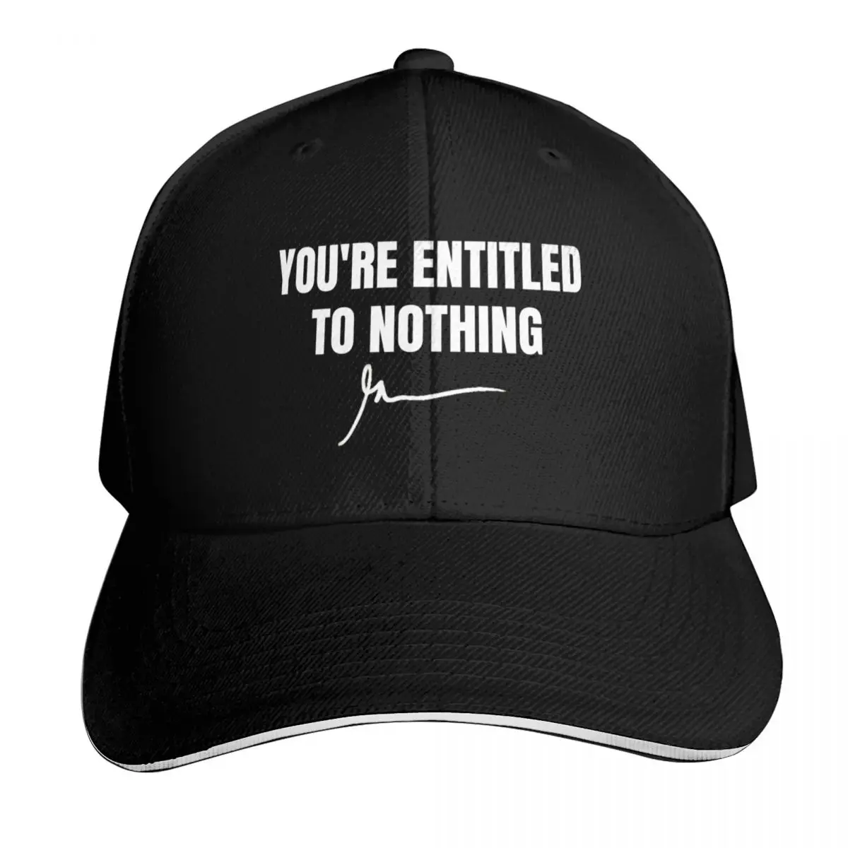 youre entitled to nothing Baseball Cap Vintage Retro Embroidered Lightweight Packable Gift for Him Her
