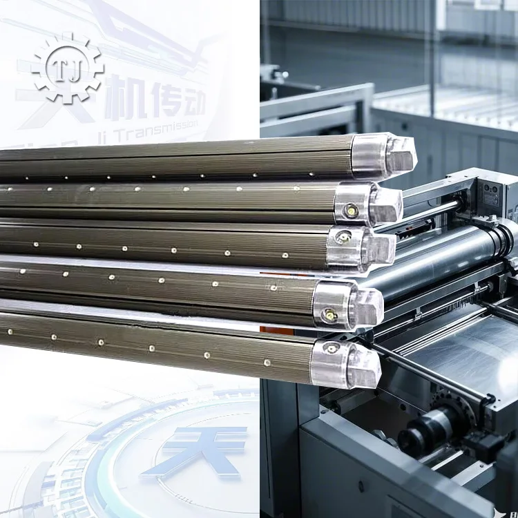 TLF Tianji Eixo de ar pneumático de braço de aço de 2 polegadas para máquina de laminação Componentes de núcleo de fricção de eixo de rolo