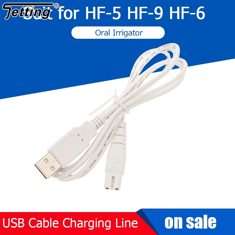 1 Uds Cable USB línea de carga traje para HF-5 HF-9 HF-6 irrigador Oral dientes accesorio de hilo dental