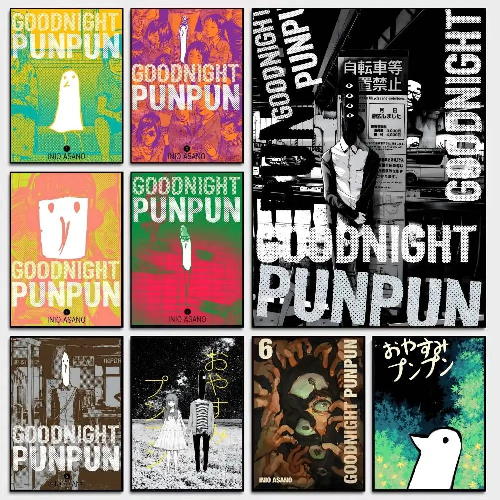 Goodnight Punpun Cool Anime Anime Posters Sticky HD Quality Wall Art Retro Posters for Home Kawaii Room Decor