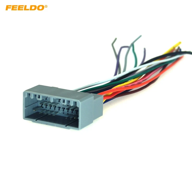 

FEELDO Car Audio Radio Wire Harness Plug Cable For Chrysler Dodge Jeep Install Aftermarket Stereo Wire Adatper