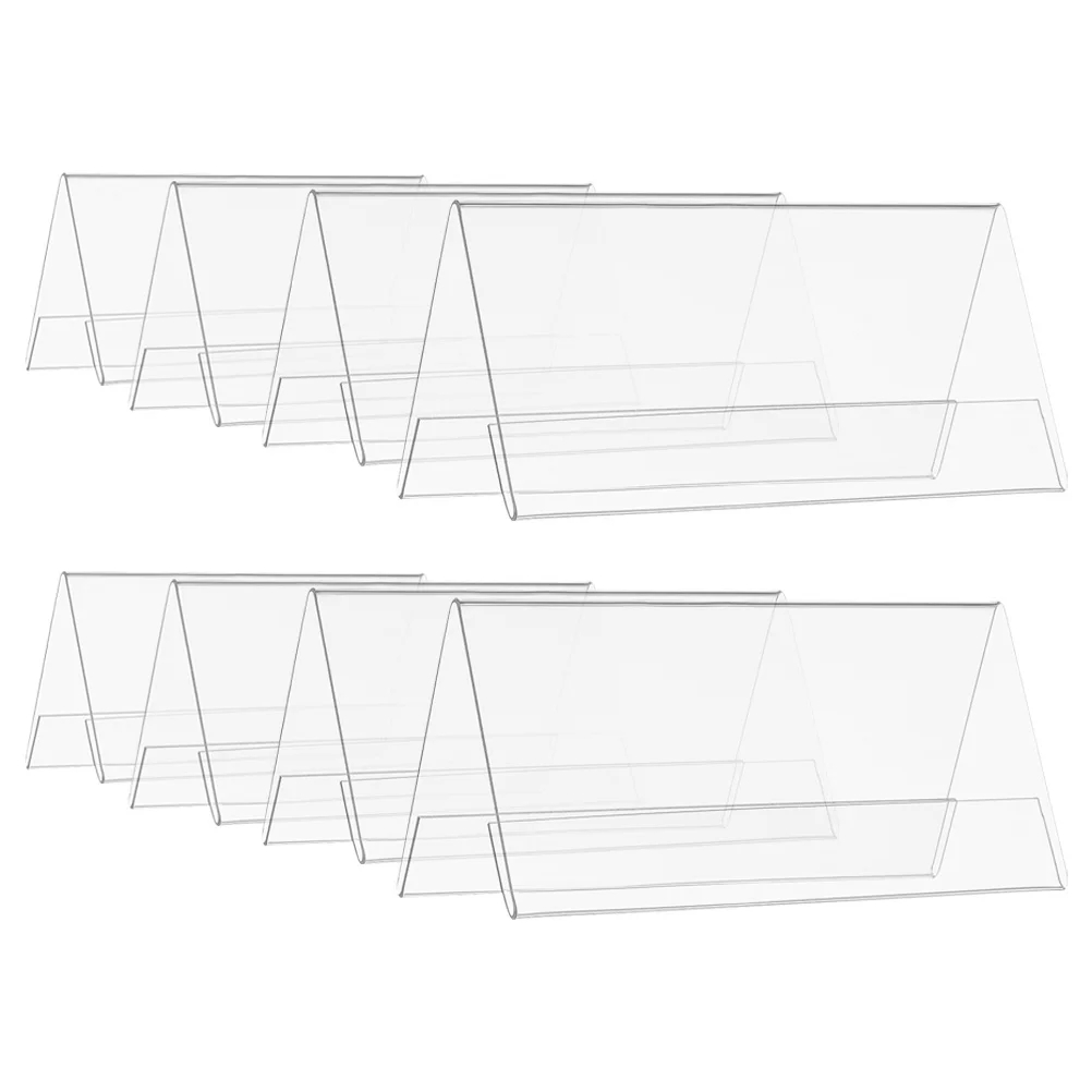 8 قطع من علامات الأسماء المصنوعة من الأكريليك الشفاف، حاملات مكتب المؤتمرات، علامات جلوس شفافة لأحداث اجتماعات المكتب #2