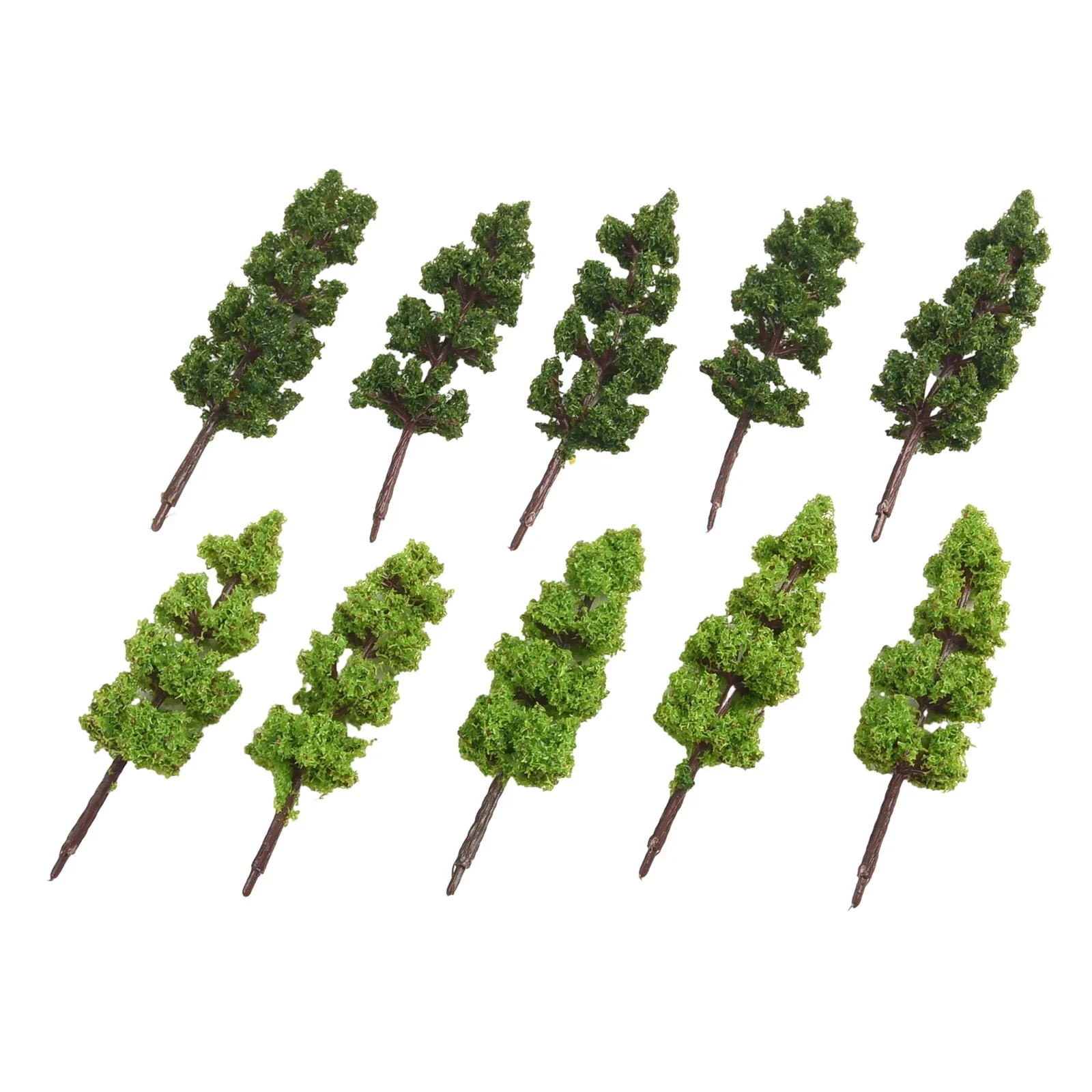 20Pcs Miniature Landscape Scenery Train Railways Trees Model Scale 1:200 Green Artificial Miniature Tree Scenery Railroad Decor