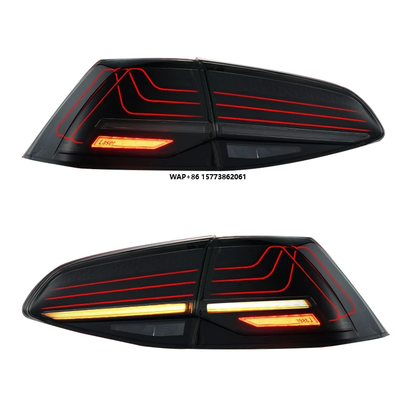 

2 Pieces LED Tail Light Upgrade for VW 2013-2020 Golf 7 MK7 MK7.5 New Red Brake Lamp and Turn Signal Lights