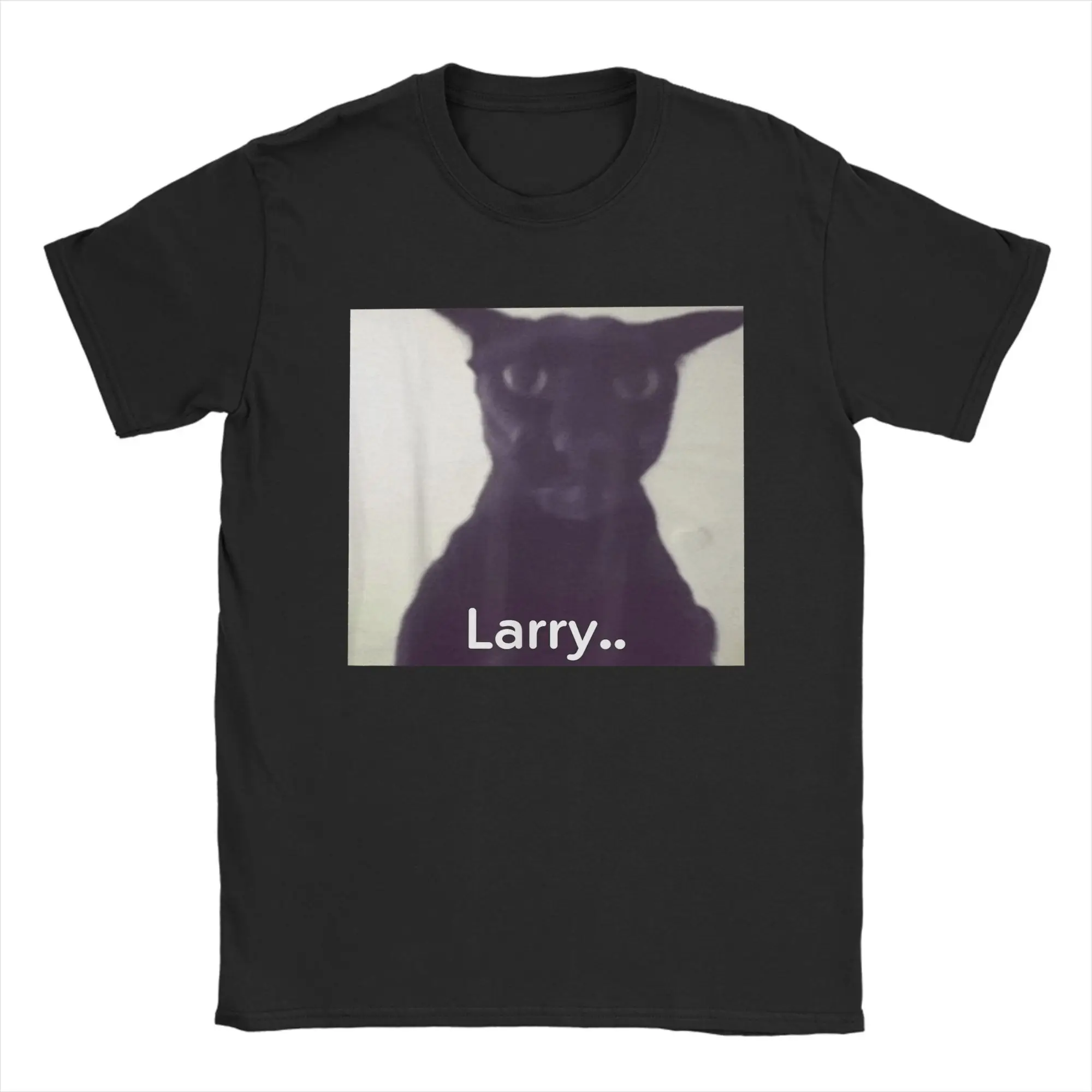 Camiseta 'Evil Larry Cat Meme' Algodón