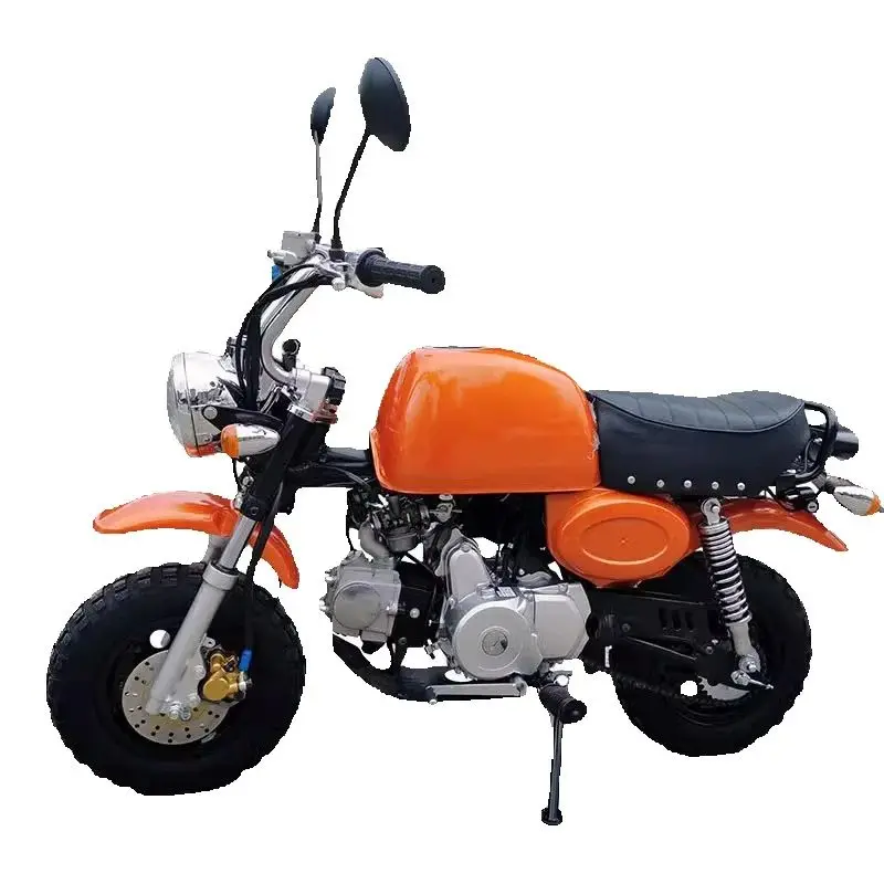 Y  Mini motorcycle retro small off-road adult four stroke gasoline small sports car beach bike small motorcycle