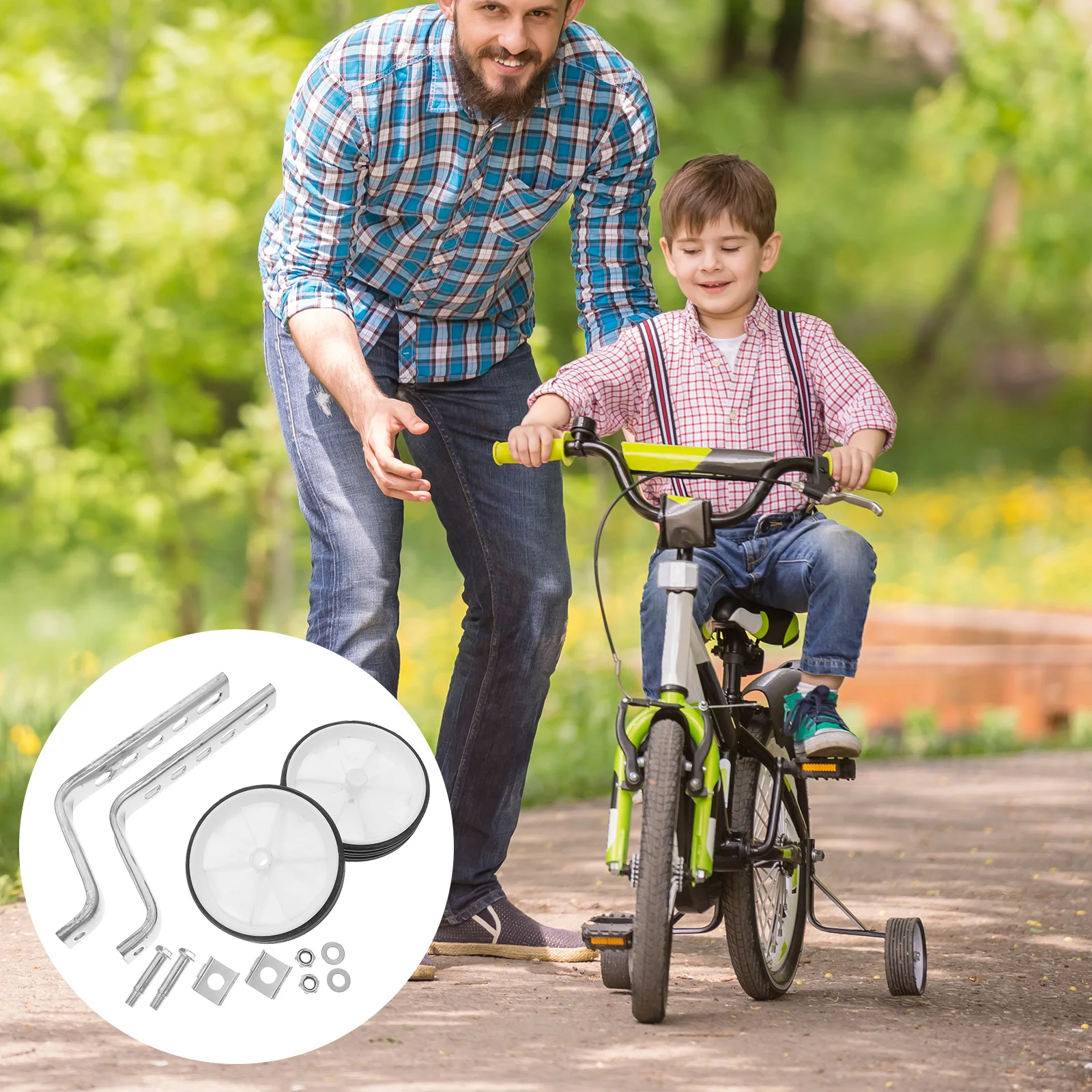 Universal 12-20 Inch 'S Training Wheels Heavy-Duty Steel Auxiliary Wheel For Bike Balance Learning Starter