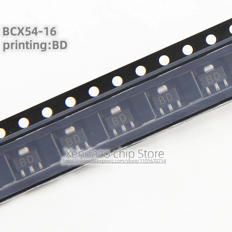 20pcs/lot BCX54-16 BCX54 Silk screen printing BD SOT-89 package Original genuine Power transistor