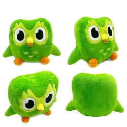 Green Duolingo Owl Plush Toy Duo Plushie Of Duo The Owl Cartoon Anime Owl Doll Soft Stuffed Animal Toy Children Birthday Gift