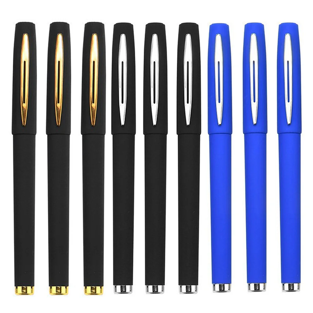 3pcs Black Ink Gel Pen 0.5mm Ballpoint For Writing School Stationery Supplies Business Signature Pen Office Accessories