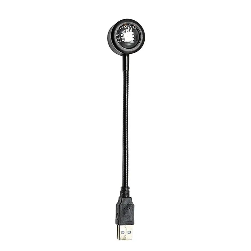 Cabo do telefone móvel Mudando Luzes LED, 7 Cores, USB Rotatable, Luzes LED Strip, Lâmpada Plug, Sunset Light Projector