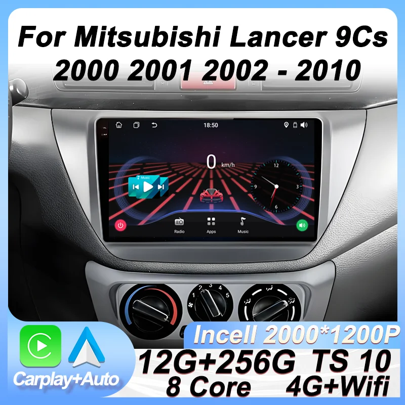 

Car Radio Stereo Multimedia Player For Mitsubishi Lancer 9Cs 2000 2001 2002 - 2010 Android Autoraido Carplay Auto Screen GPS BT