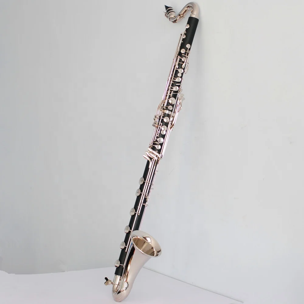 Hot sale Klarnet Hard rubber nickel plating Low C bass Clarinet