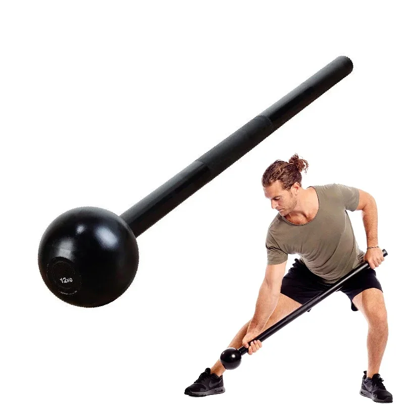 Mazas de fitness con cabeza redonda, martillos de entrenamiento, clubbells, mancuernas, barras para fortalecer muñecas y antebrazos, ejercitador de antebrazo, equipo de gimnasio.