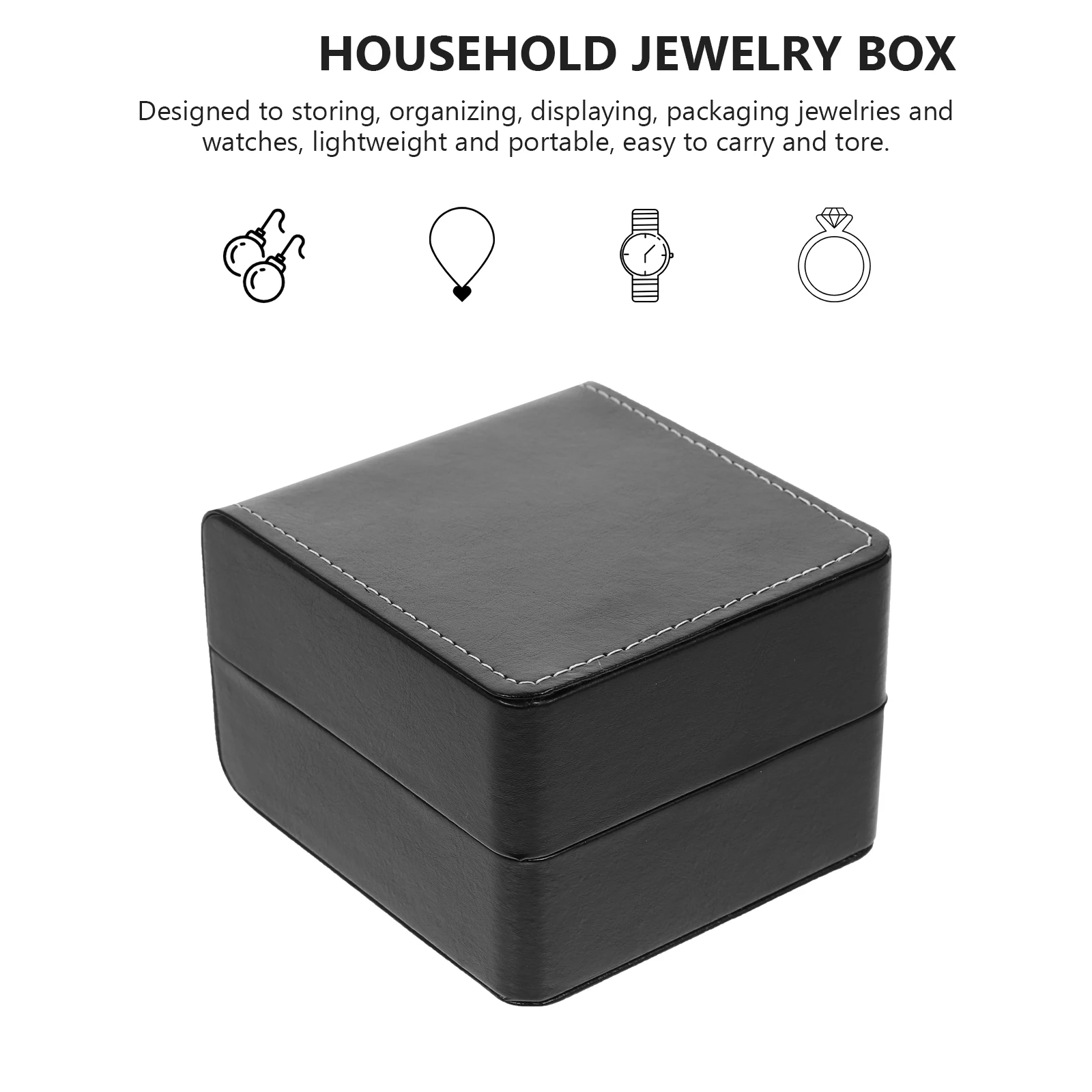 

2 Pcs Jewelry Boxes Watch Storage Cases for Men Multi-function Multifunction Travel