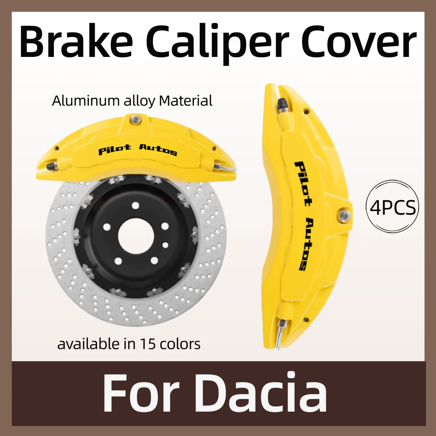 Cubiertas de Caliper de Freno para Autos Dacia, de Aleación de Aluminio, Compatibles con DUSTER, Logan, Sandero, SPRING, Eraser, Sanders